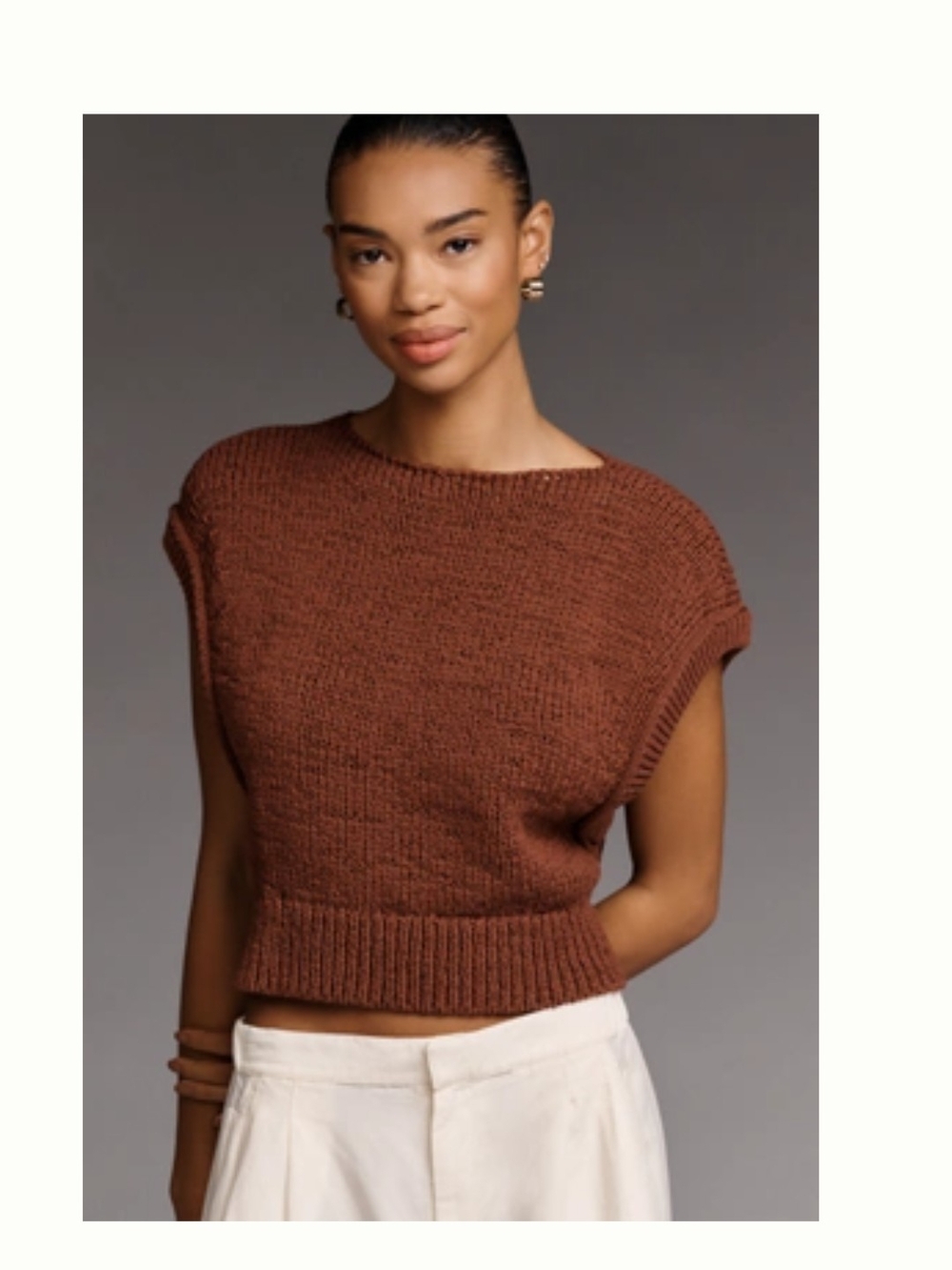 Anthropologie Short-Sleeve Sweater